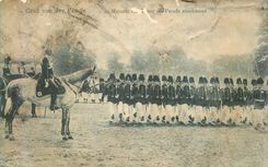 CPA Gruss Von Der Parade Se Majestat Parade Abnehmend Militaria