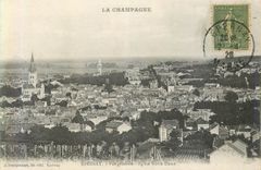 CPA Epernay Vue Generale Eglise Notre Dame