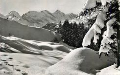 CPM Partie bei Wengen mit Tschingel und Gspaltenhorn