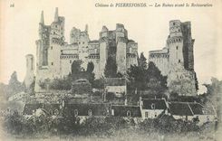 CPA Chateau de Pierrefonds Les Ruines avant La Restauration