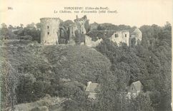 CPA Tonquedec (Cotes du Nord) Le Chateau vue d'Ensemble (Cote Ouest)