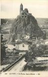 CPA 146 le puy le rocher saint michel