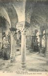 CPA 58 le puy rocher d aiguille interieur de la chapelle saint michel