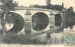 CPA 149 environs de tours vouvray le pont sur la cisse