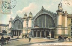 CPA Tours la gare