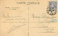 CPA Reims sa cathedrale 23 la facade