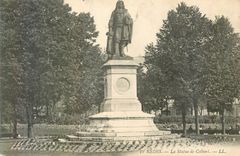 CPA 30 reims la statue de colbert