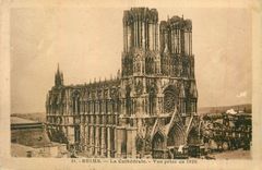 CPA 51 reims la cathedrale vue prise en 1920