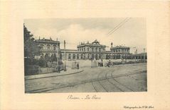 CPA Reims la gare