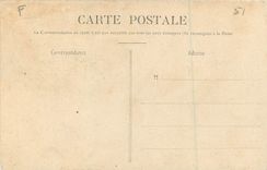 CPA 3 reims statue de colbert