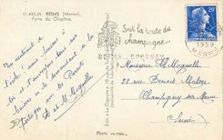 CPM 5145424 reims (marne) porte du chapitre