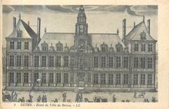 CPA 4 reims hotel de ville de reims