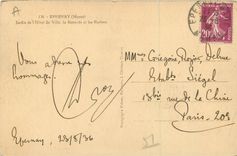 CPA 126 epernay(marne) jardin de l hotel de ville la rotonde et les rocher