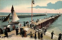 Trouville CPA piers per hour of the tide