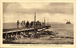 CPA the Saline ones of Hyeres Unloading of a company to the wharves