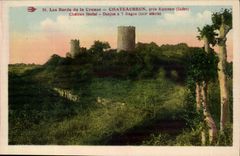 The edges of the Hollow CPA Chateaubrun close Eguzon feudal Castle Donjon has 7 stages