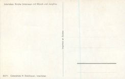 CPM Interlaken Kirche Unterseen mit Monch und Jungfrau