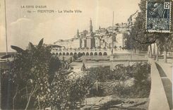 CPA Menton la Vieille Ville la Cote d'Azur