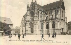 CPA Rennes Eglise Saint Aubin Basilique Notre Dame de Bonne Nouvelle