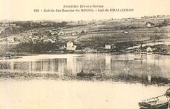 CPA Lac de Chaillexon Entree des Bassins du Doubs Frontiere Franco Suisse