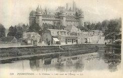 CPA Pierrefonds le Chateau Cote Ouest de l'Etang