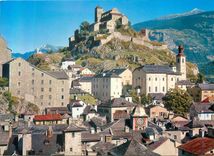 CPM Sion Valais le Chateau de Valere et la Vieille Ville