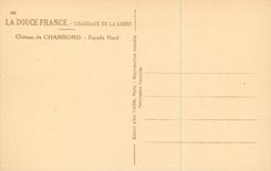 CPA Chateau de Chambord Chateaux de la Loire La Douce France Facade Nord