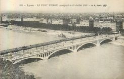 CPA Lyon Le Pont Wilson Inaugure le 14 Juilllet 1918