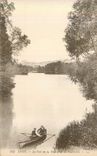 CPA Lyon Le Parc de la Tete d'Or et Fourviere Canoe Bateau