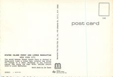 CPM New York City Staten Island Ferry and Lower Manhattan