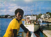 CPM Friendly Captain at Port Vila Harbour New Hebrides Bateau San Juanita