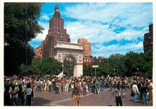 CPM New York City Washington Arch at the Foot of Fifth Avenue in the Heart of Greenwich Village