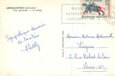 CPM Arromanches (Calvados) Vue Generale la Plage Lion Tank Char d'assaut Militaria