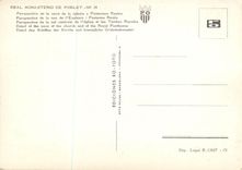 CPM Monasterio de Poblet Perspective de la Nef Centrale de l'Eglise et les Tombes Royales