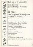 CPM Naples et le Cinema Ier Juin 17 Octobre 1994 80 Films Salle Garance