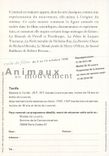 CPM Louvre Auditorium Cycle de Films du 3 au 14 Octobre 1996 Animaux en Mouvement Renard