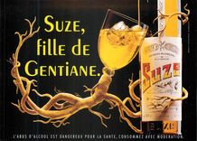 CPM Suze Fille de Gentiane L'Abus d'Alcool est Dangereux pour la Sante Consommez avec Moderation