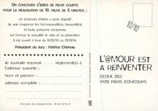 CPM L'Amour est a Reiventer Un Concours D'Idees Films Cours pour la Realisation de 10 Films de 5 Minutes Lesbian & Gay