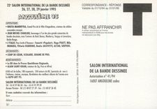 CPM Salon International de la Bande Dessinee Angouleme 95