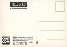 CPM Quelle est la Seule Affiche que l'on Emporte sans la Decoller C'est une Cart'Com Bien Sur