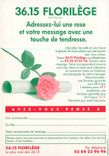 CPM Florilege Adressez lui une Rose et Votre Message avec une Touche de Tendresse