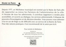 CPM Mairie de Paris Un Mediateur a l'Ecoute des Parisiens