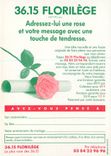 CPM Florilege Adressez Lui une Rose et Votre Message avec une Touche de Tendresse