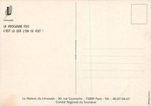 CPM la Maison du Limousin Pour vos Vacances Depart Immediat Rue Caumartin Paris Coccinelle