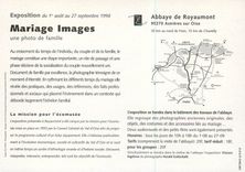 CPM Exposition Mariage Images une Photo de Famille Abbaye de Royaumont