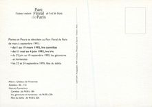 CPM Parc Floral Paris