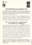 CPM l'Invitation au Musee 1995