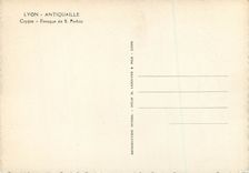 CPM Lyon Antiquaille Crypte Fresque de S Pothin