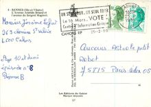 CPM Rennes (Ille et Vilaine) L'Avenue Artistide Briand et l'Avenue du Sergent Maginot