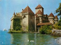 CPM Montreux (Suisse) Chateau de Chillon vu du Nord